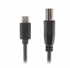 Lanberg Kabel USB-C(M)->USB-B(M) 2.0 1.8m ferryt czarny